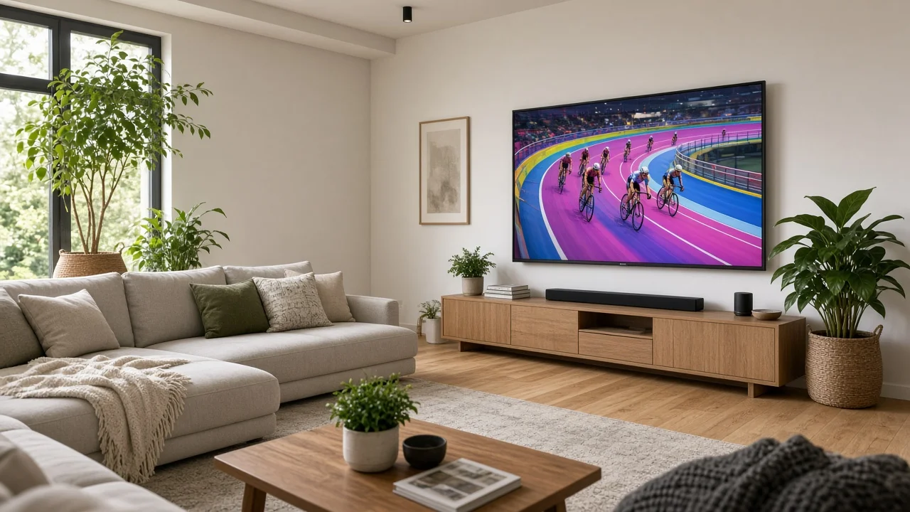 iptv telegram im hellen Wohnzimmer